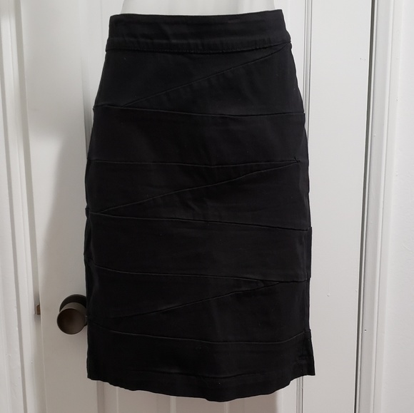 Lane Bryant Black Denim Skirt - Picture 2 of 5